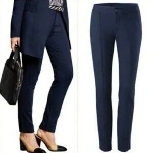 CAbi Capote Cropped Ankle Pants Navy Sz 4 #5073 EUC